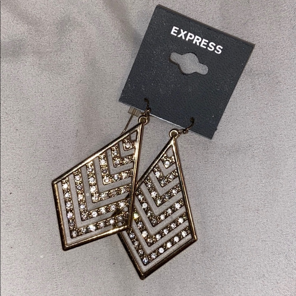 NWT Gold & Silver EXPRESS earrings